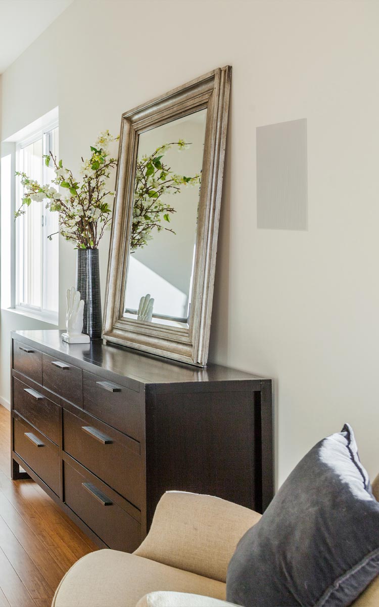 Home Audio Installation Bedroom In Wall Speaker