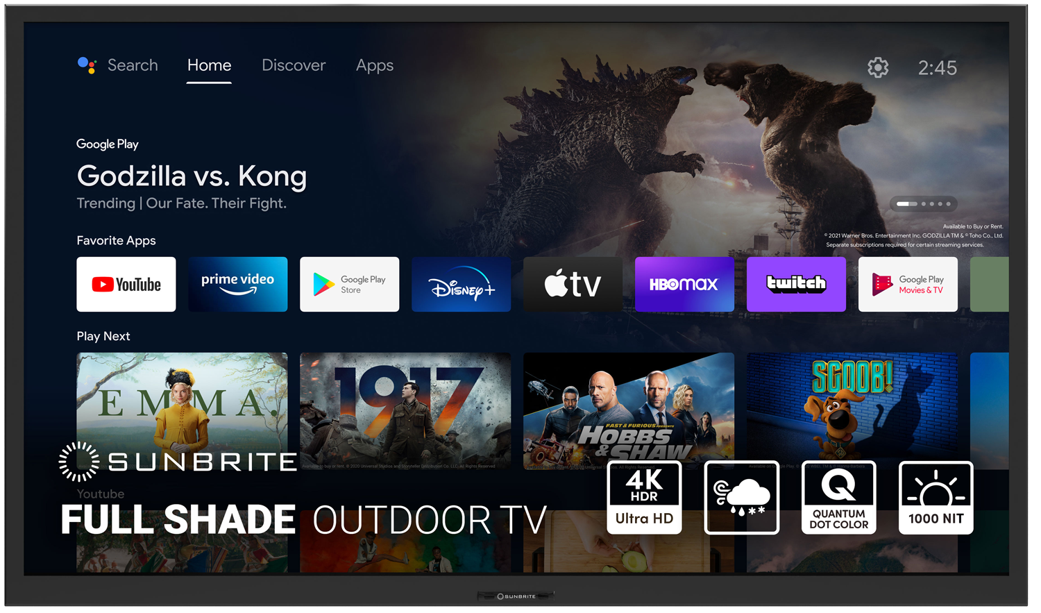 Best 55 Inch Outdoor TV: SunBrite Veranda 3 Series