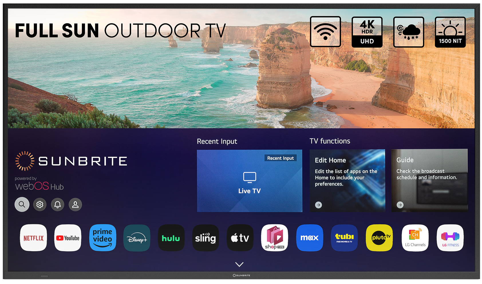 Best Smart Outdoor TV: SunBriteTV