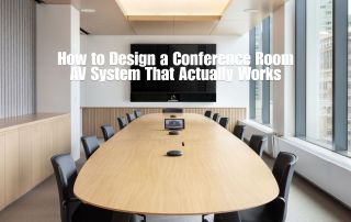 How to Design a Conference Room AV System That Actually Works