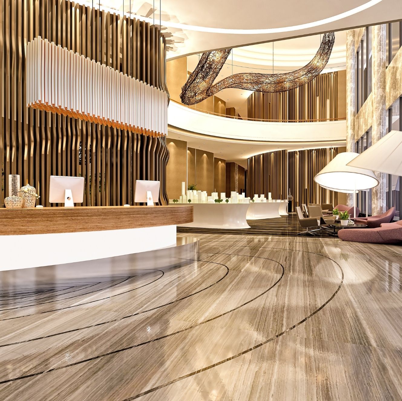 Commercial WiFi and network cabling for hotel AV