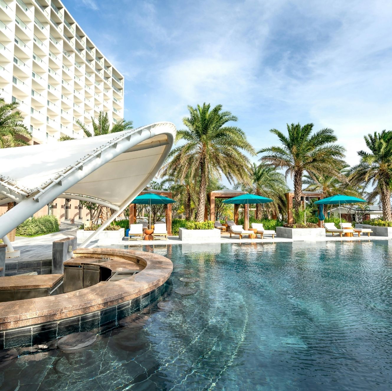 Outdoor hotel AV for patios and pool areas